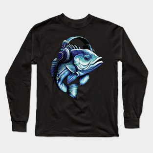 Bass Beats Underwater Long Sleeve T-Shirt